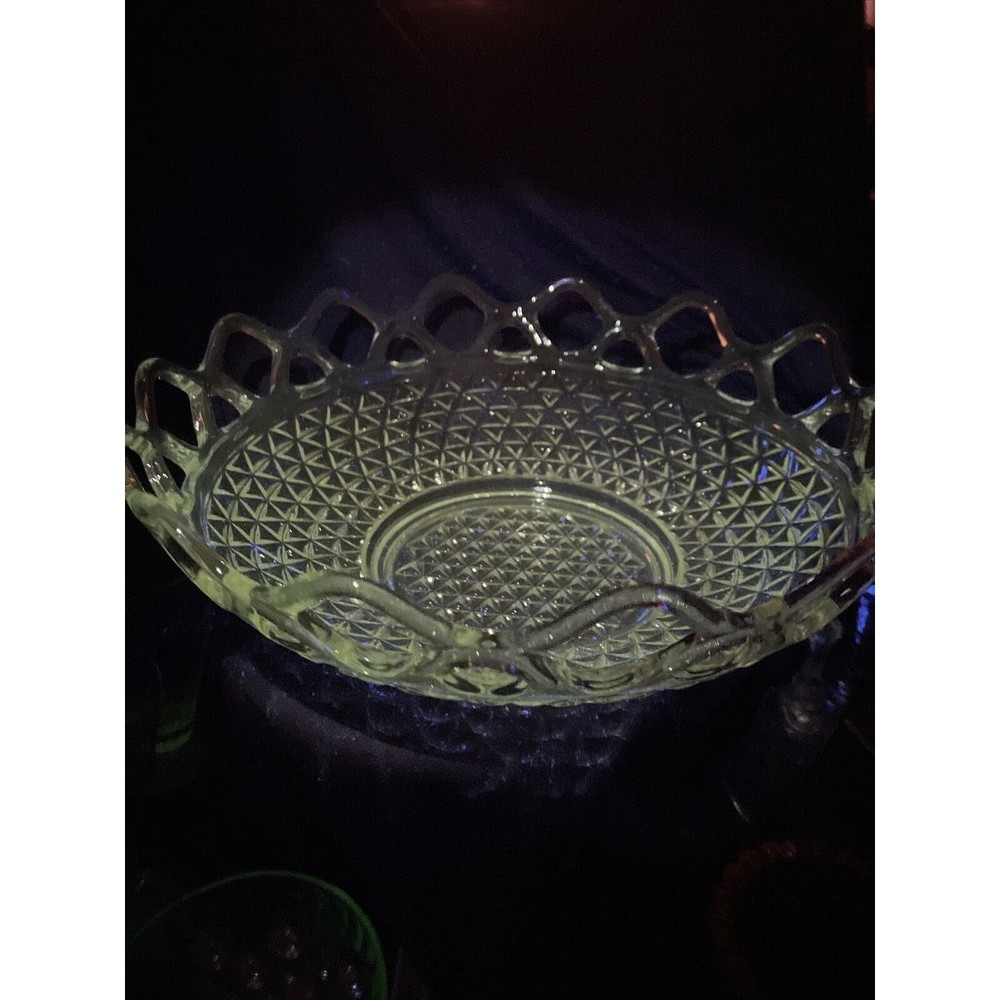 COPY - Vintage Manganese Glass Bowl 3x11”